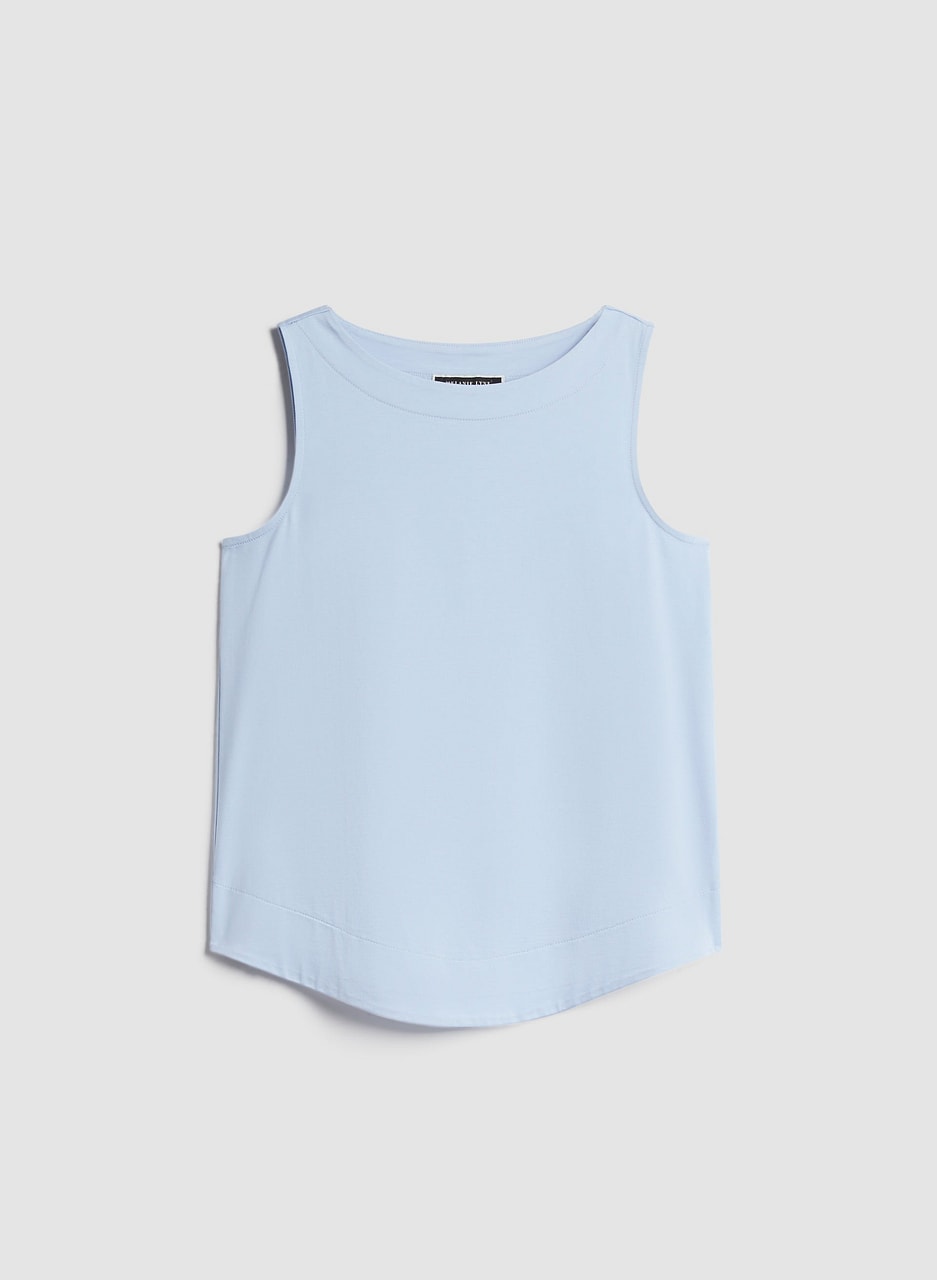 Sleeveless Boat Neck Top