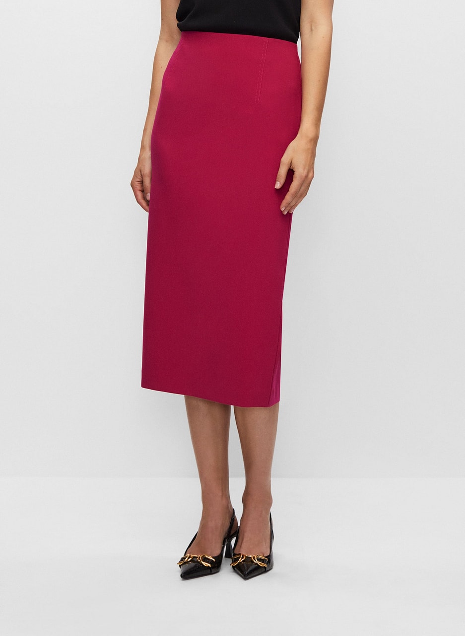 Slim Fit Midi Skirt