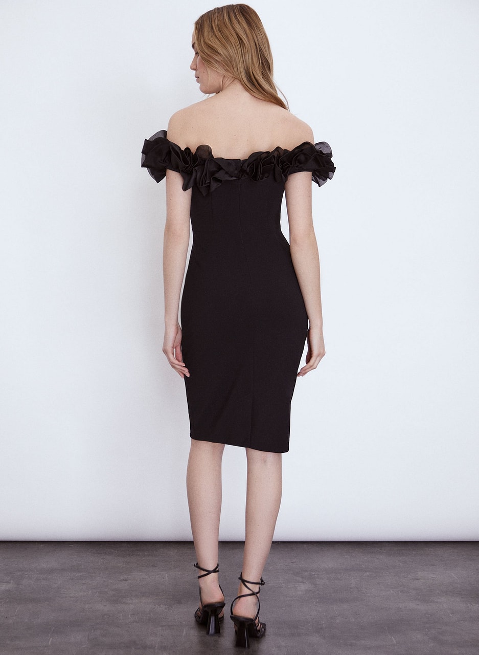 Aidan Mattox - Frill Detail Dress