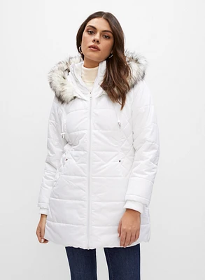 Manteau matelassé à capuchon