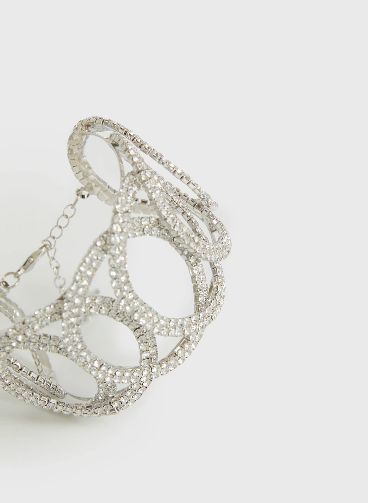 Crystal Detail Cuff Bracelet