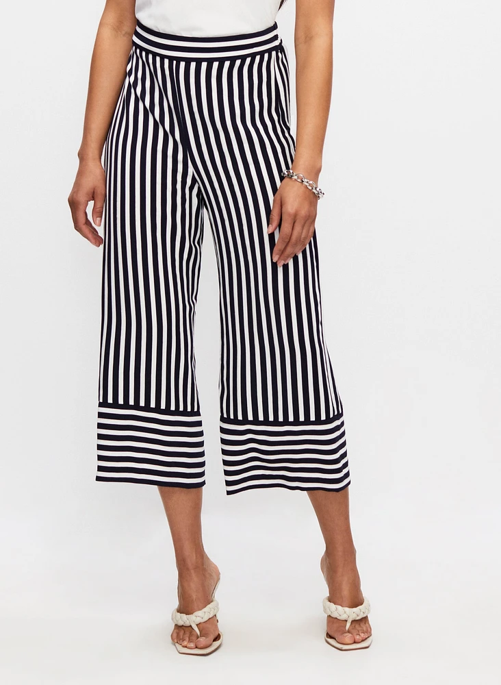 Striped Culotte Pants