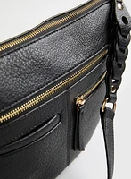 Vegan Braid Detail Shoulder Bag