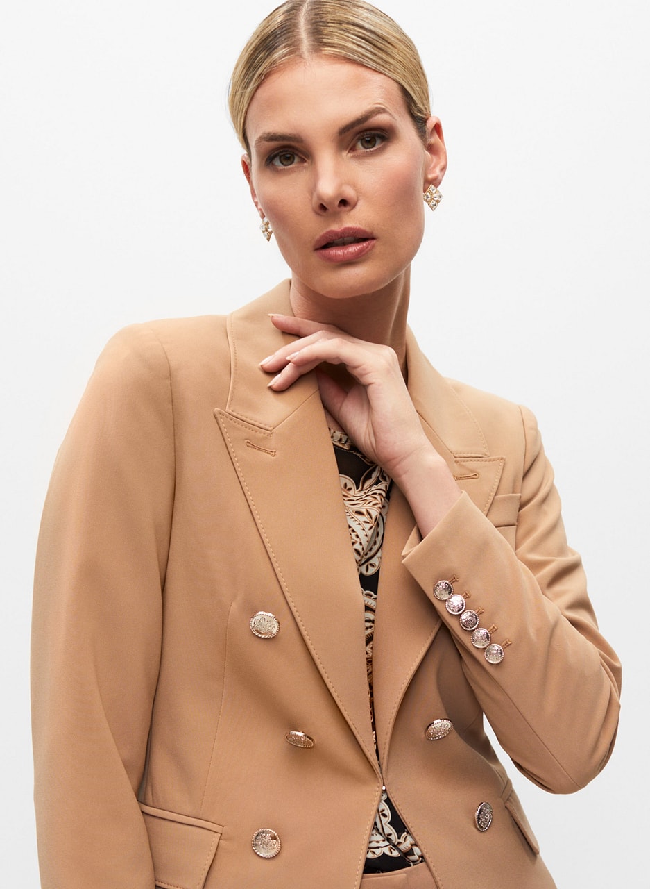 Six-Button Bi-Stretch Blazer