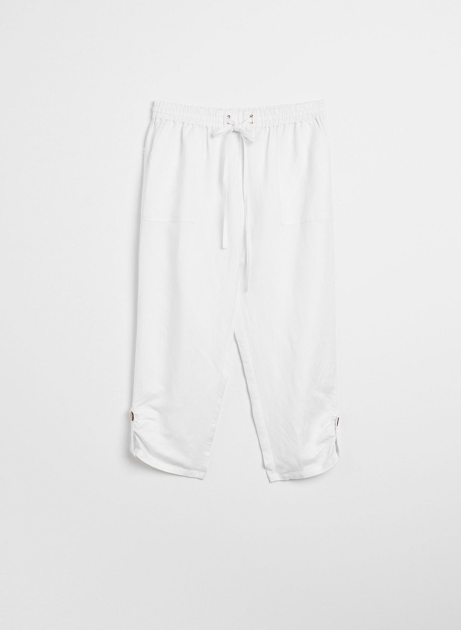 Linen Jogger Capris