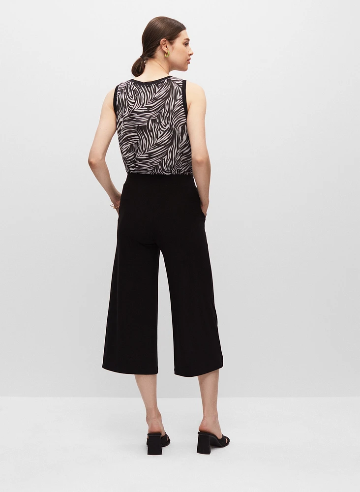 Pull-On Tulip Hem Gaucho Pants