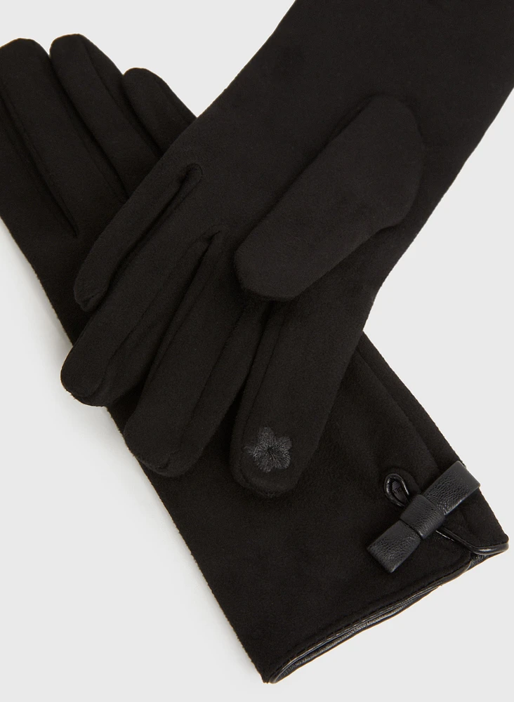 Bow Detail Gloves