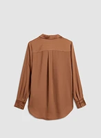 Essential Satin Tunic Blouse