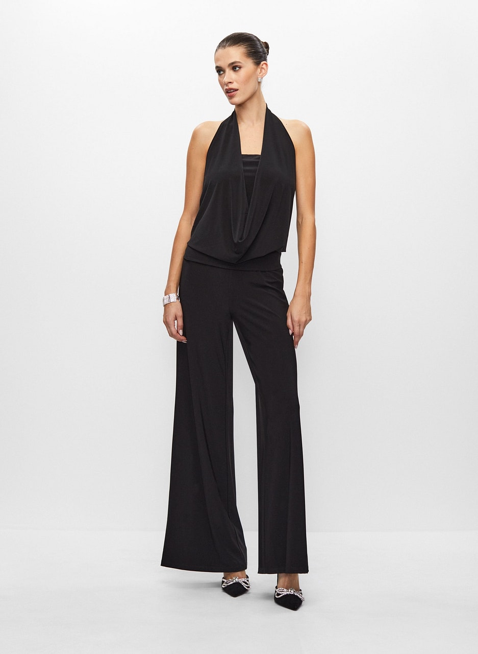 Sleeveless Cowl Neck Jumpsuit