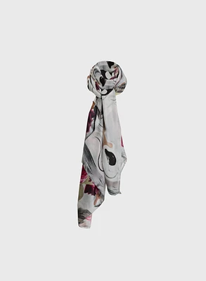 Marble & Roses Oblong Scarf