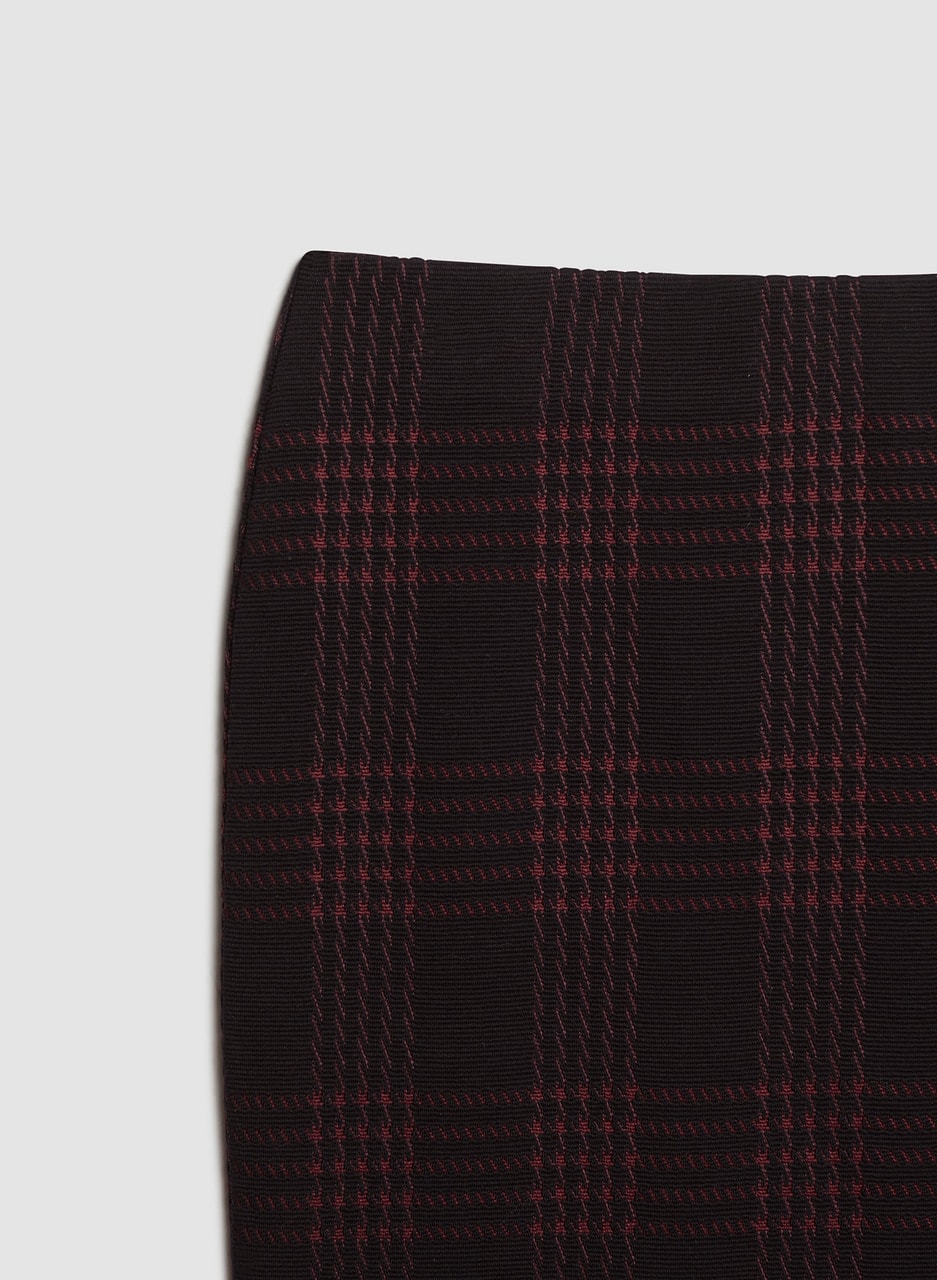 Ottoman Plaid Print Skirt