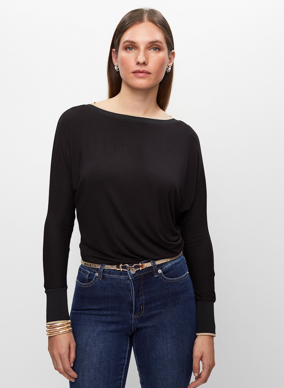 Essential Glitter Trim Top