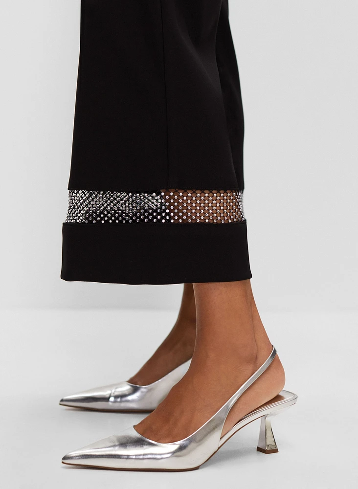 Joseph Ribkoff - Pull-On Rhinestone Detail Pants