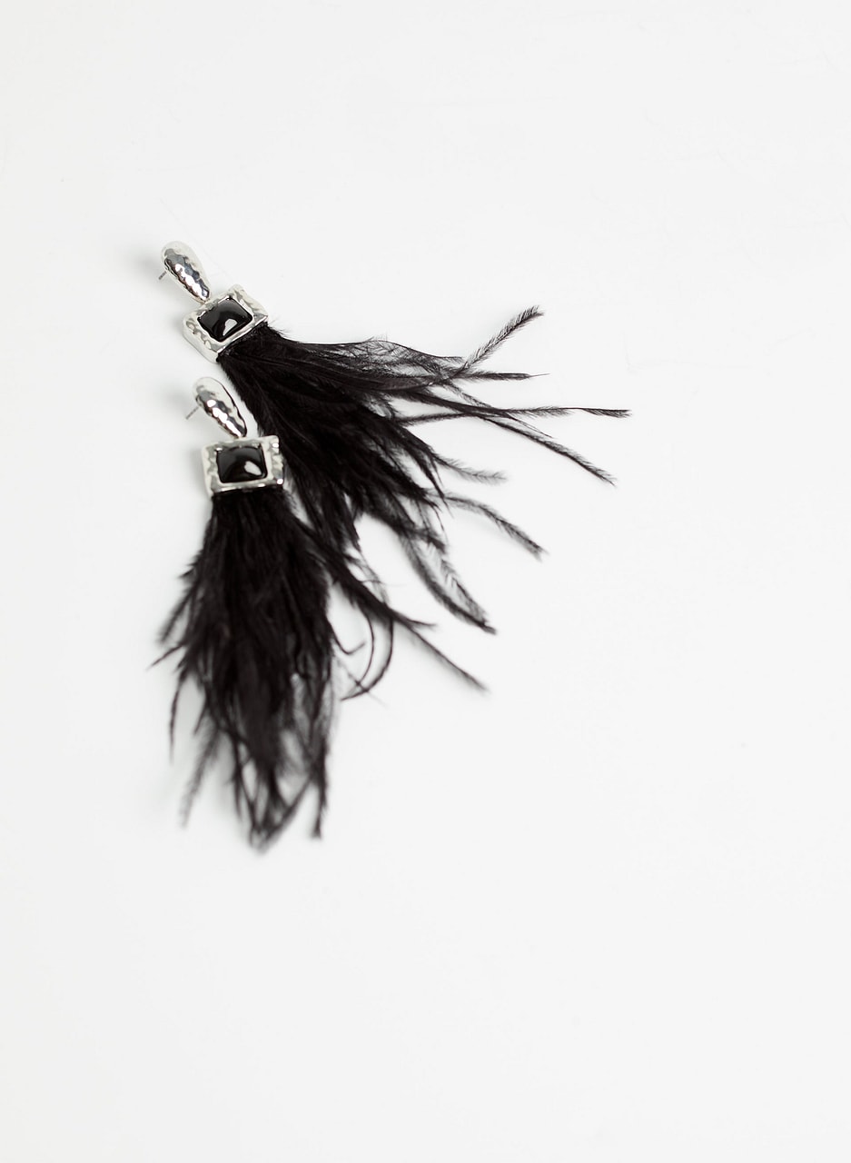 Feather Dangle Earrings