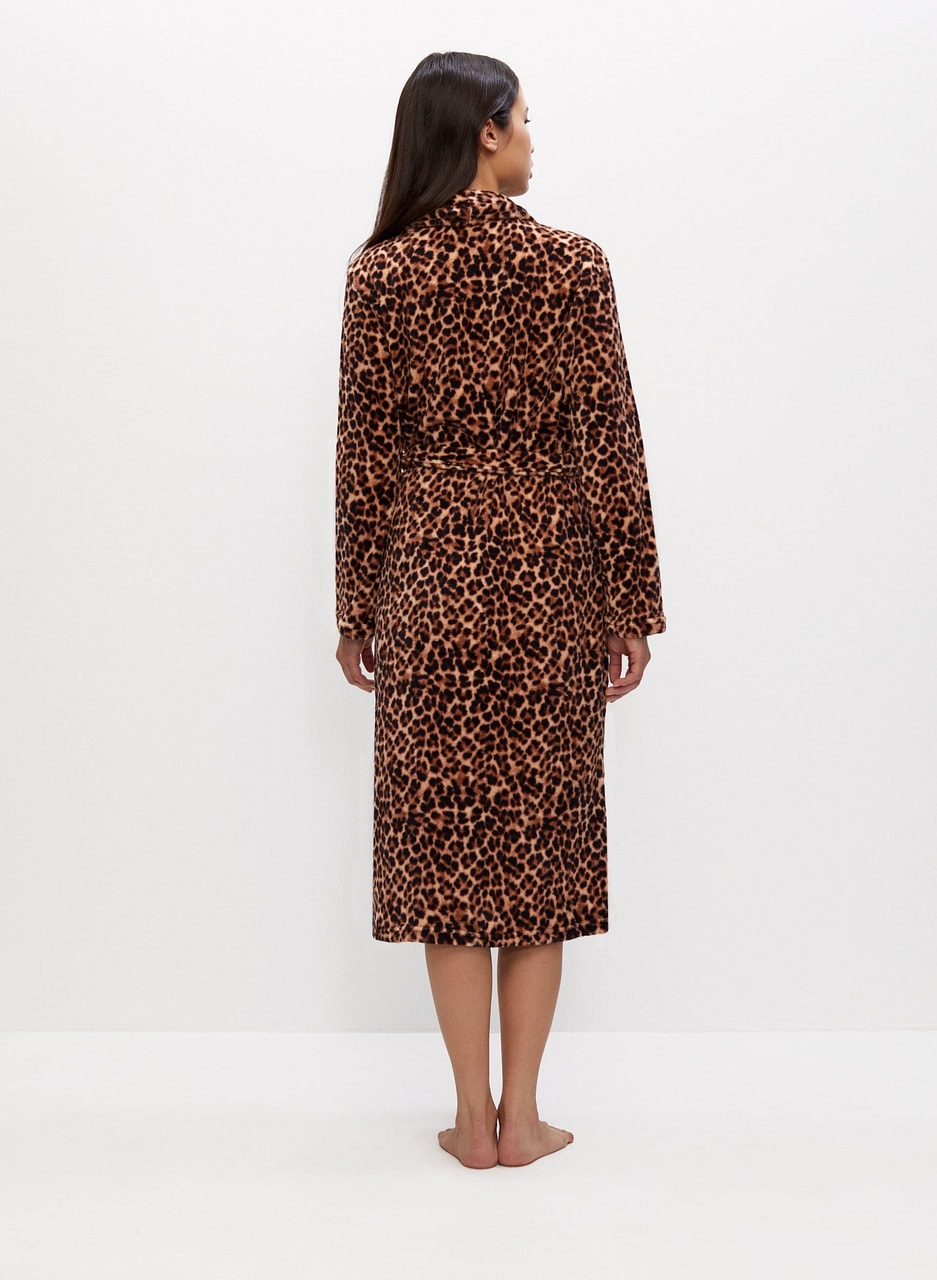 Leopard Print Robe