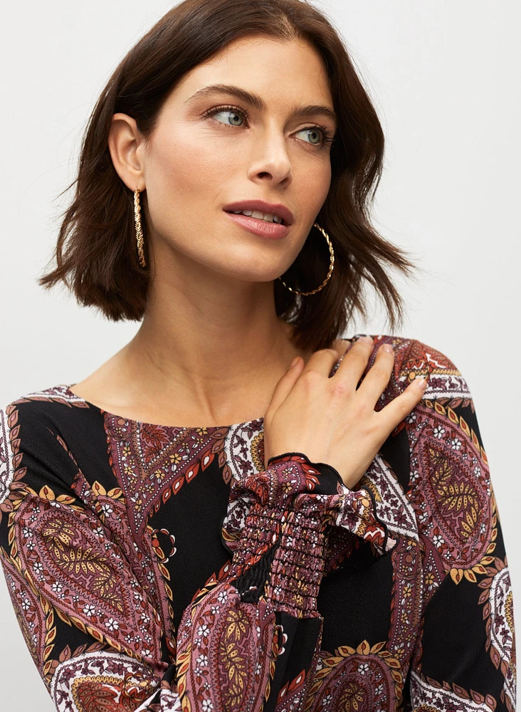 Paisley Print Blouse