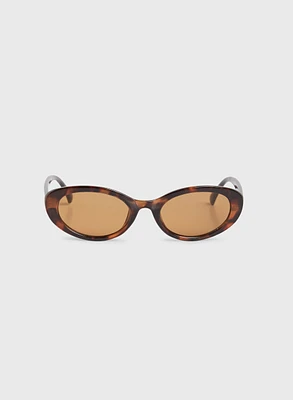 Tortoise Detail Cat-Eye Sunglasses