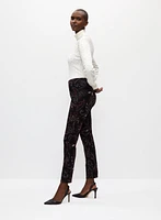 Paisley Print Pull-On Pants