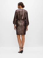 Joseph Ribkoff - Balloon Sleeve Sequin Dress