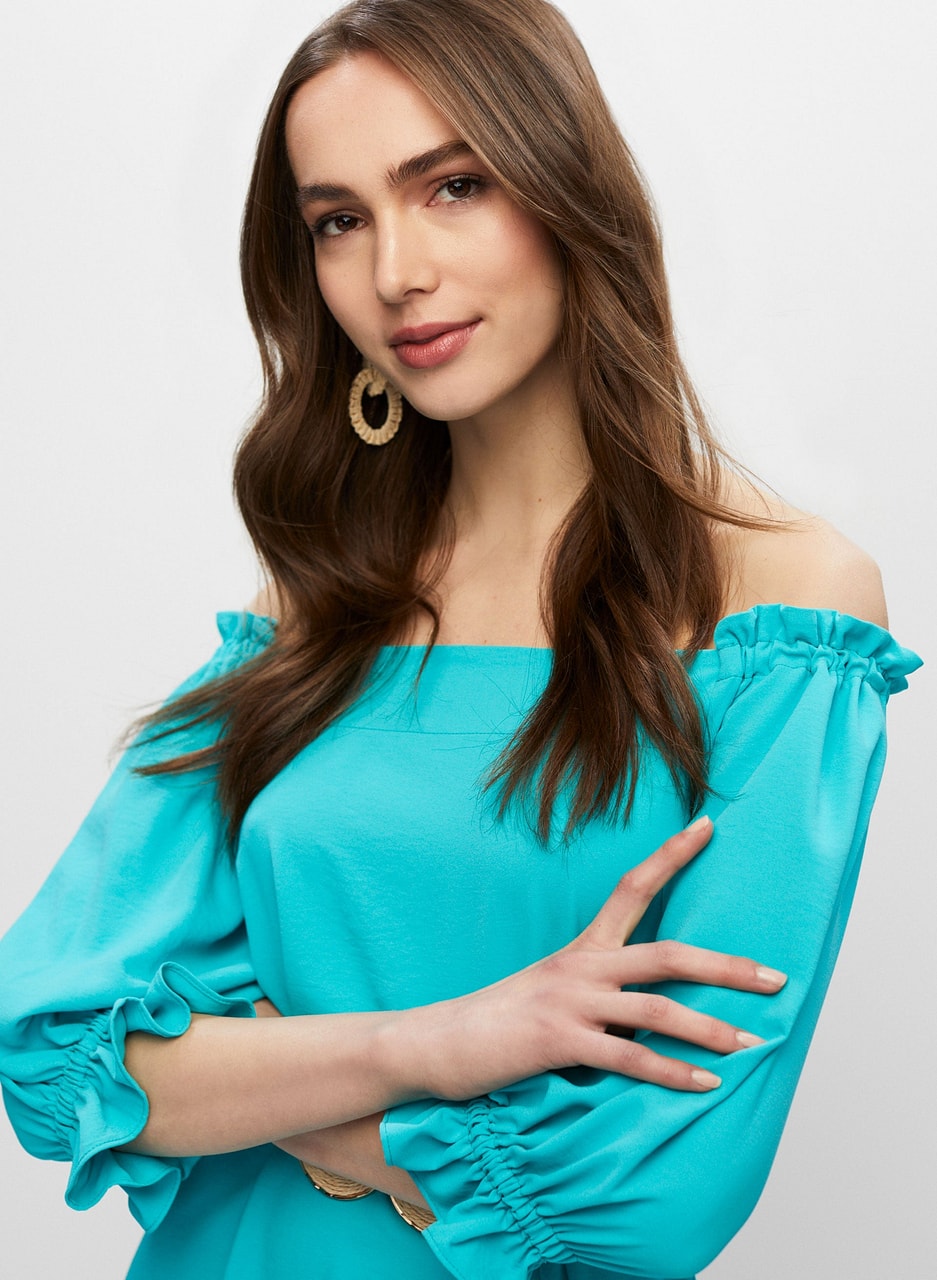 Joseph Ribkoff - Off-The-Shoulder Dress