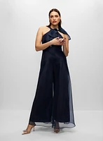 Bow Detail Halter Neck Jumpsuit