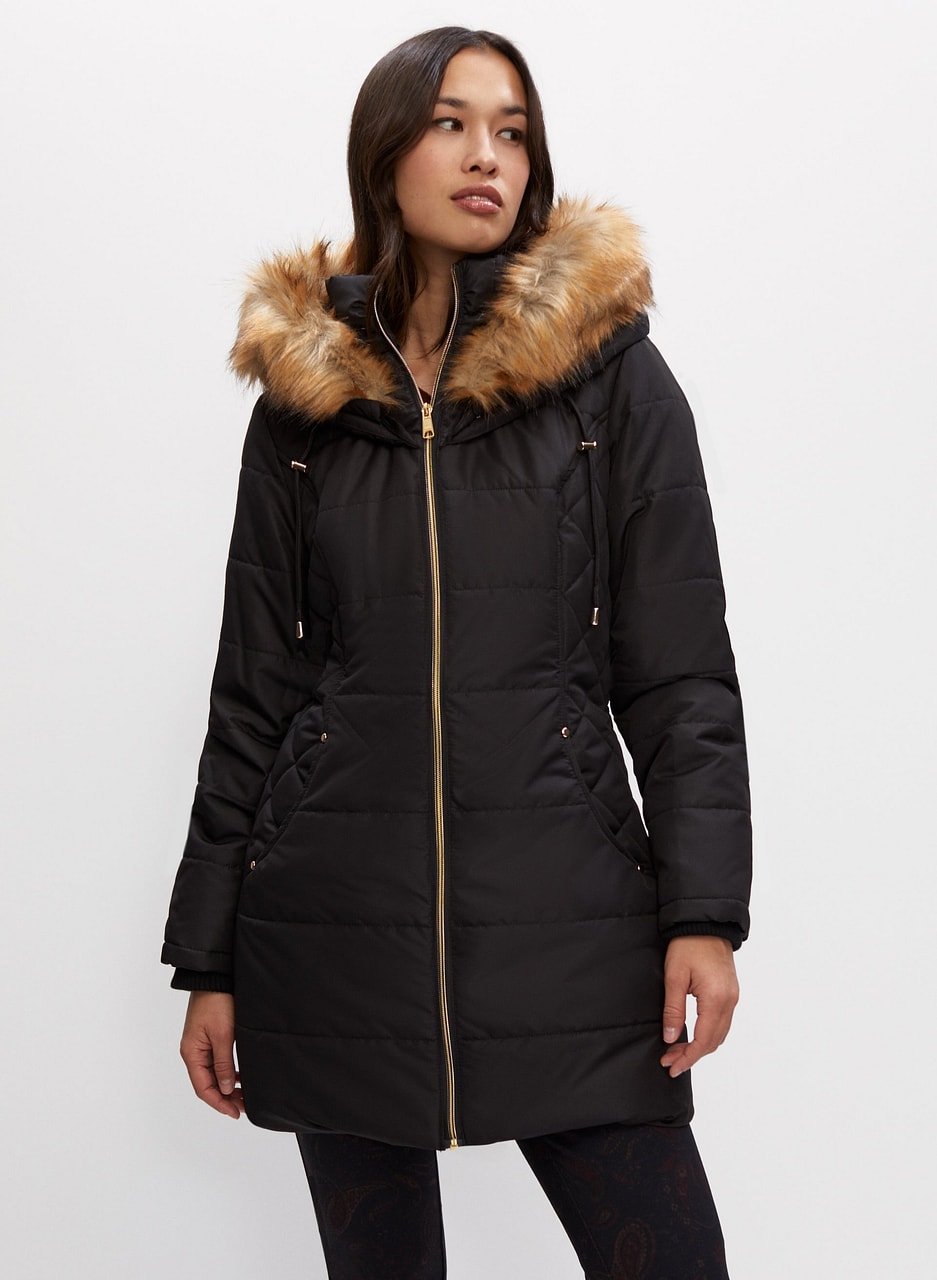 Vegan Down Quilted Coat