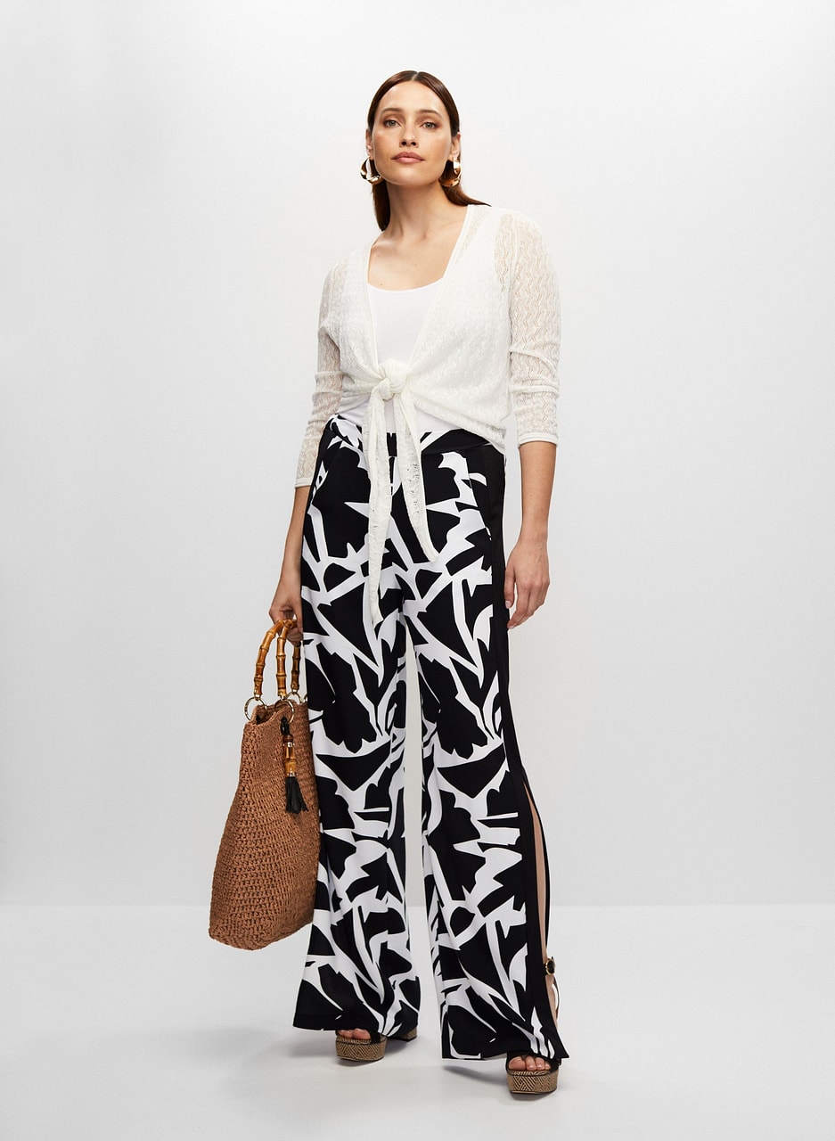 Joseph Ribkoff - Wide Leg Floral Print Pants