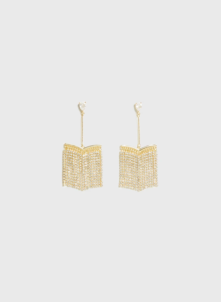 Crystal Cascading Earrings