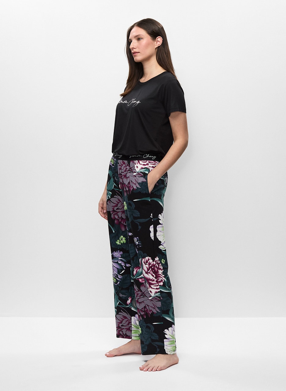 Simon Chang - Floral Motif Pyjama Set