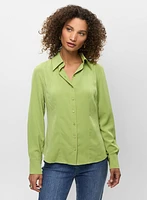 Long Sleeve Button Front Blouse