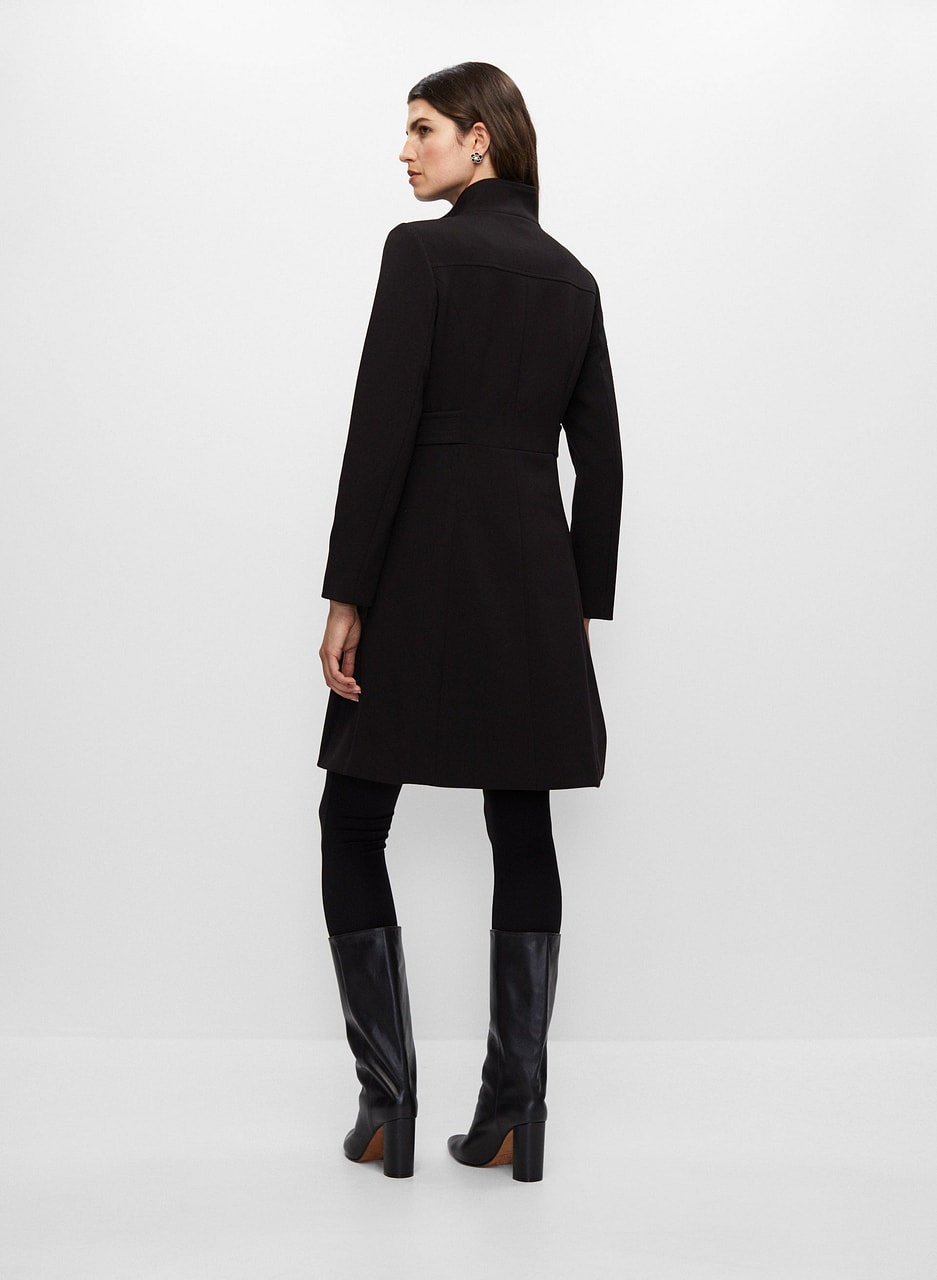 Structured Zip Front Coat