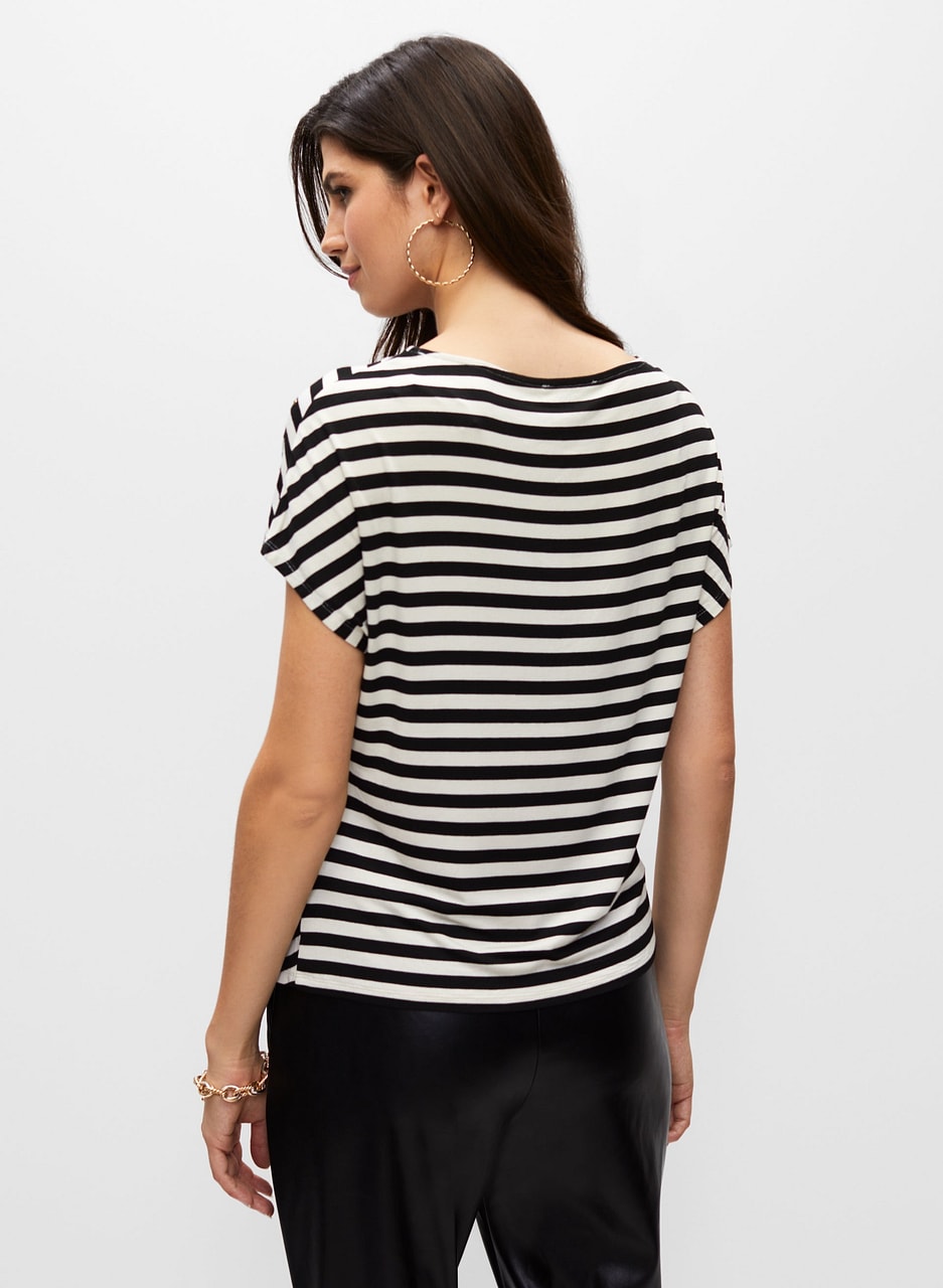 Striped Print Tee