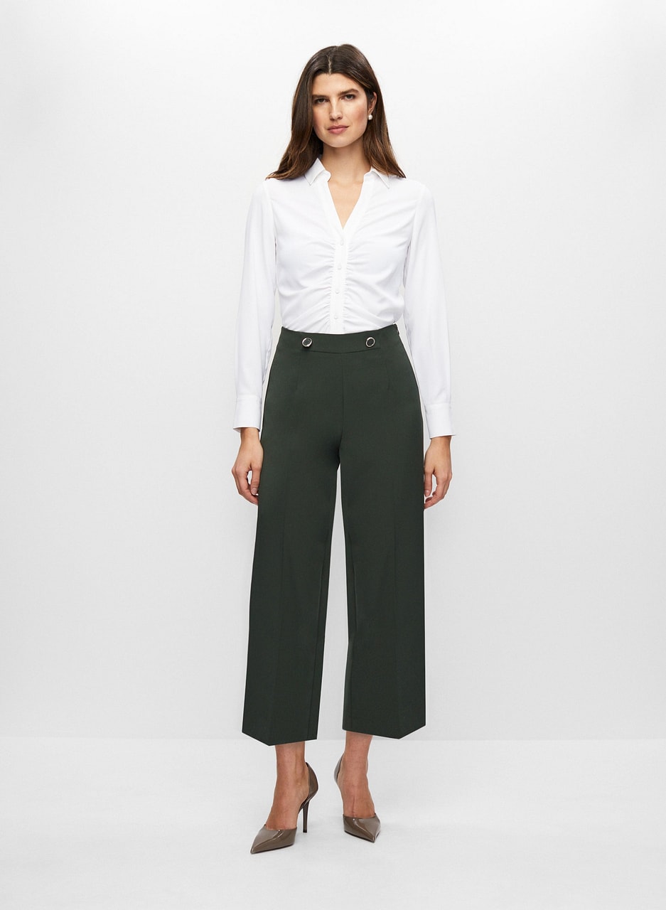 Wide Leg Culotte Pants