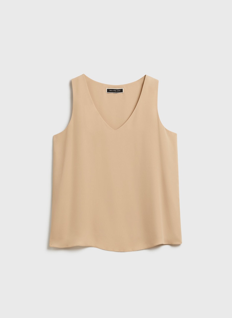 Sleeveless V-Neck Blouse