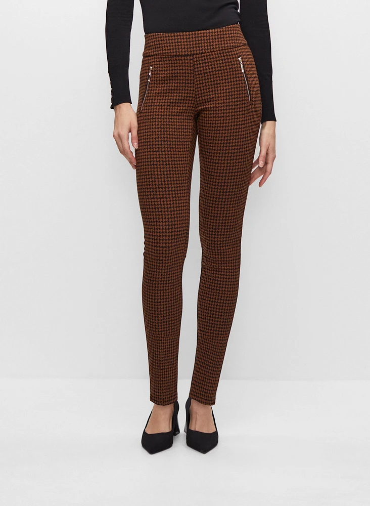 Kayla Pull-On Herringbone Leggings