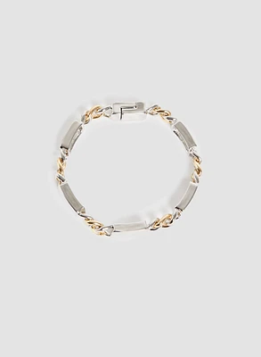 Two-Tone Chain Bracelet