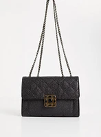 Stone Detail Quilted Clutch