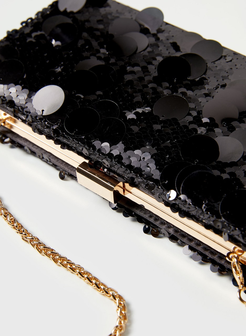 Sequin Box Clutch