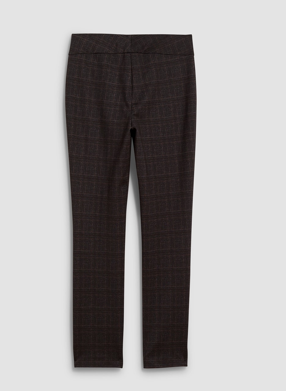 Madison Plaid Pull-On Pants