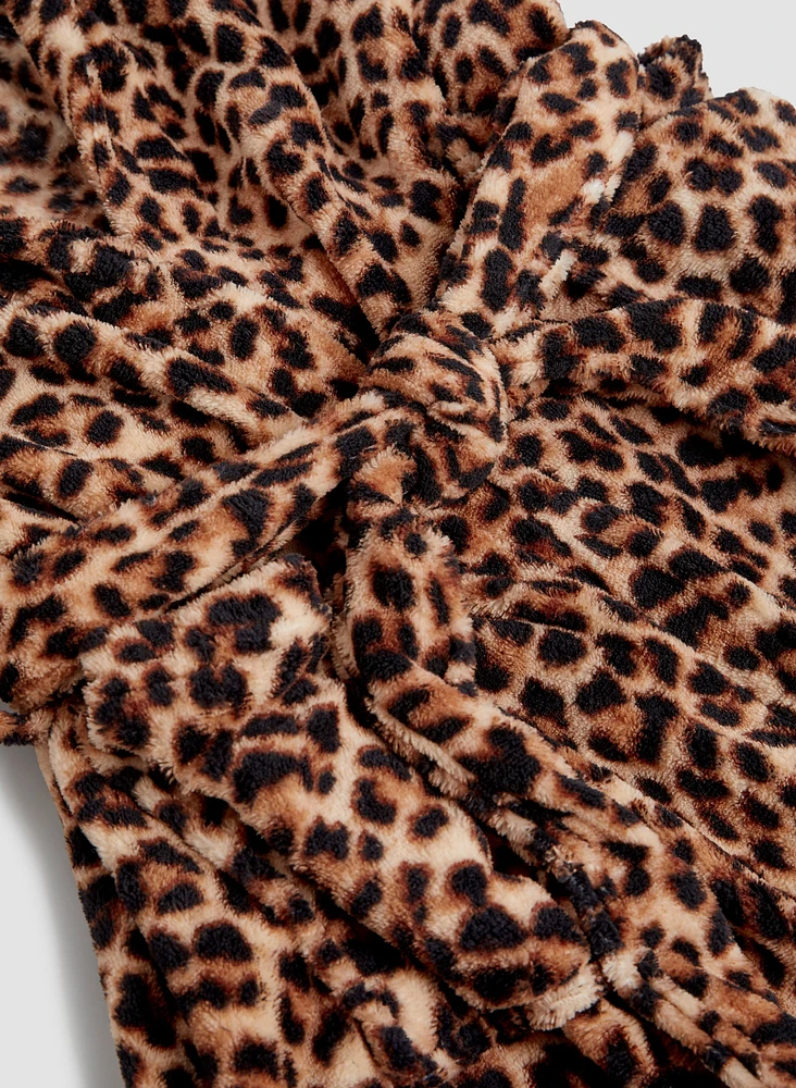 Leopard Print Robe