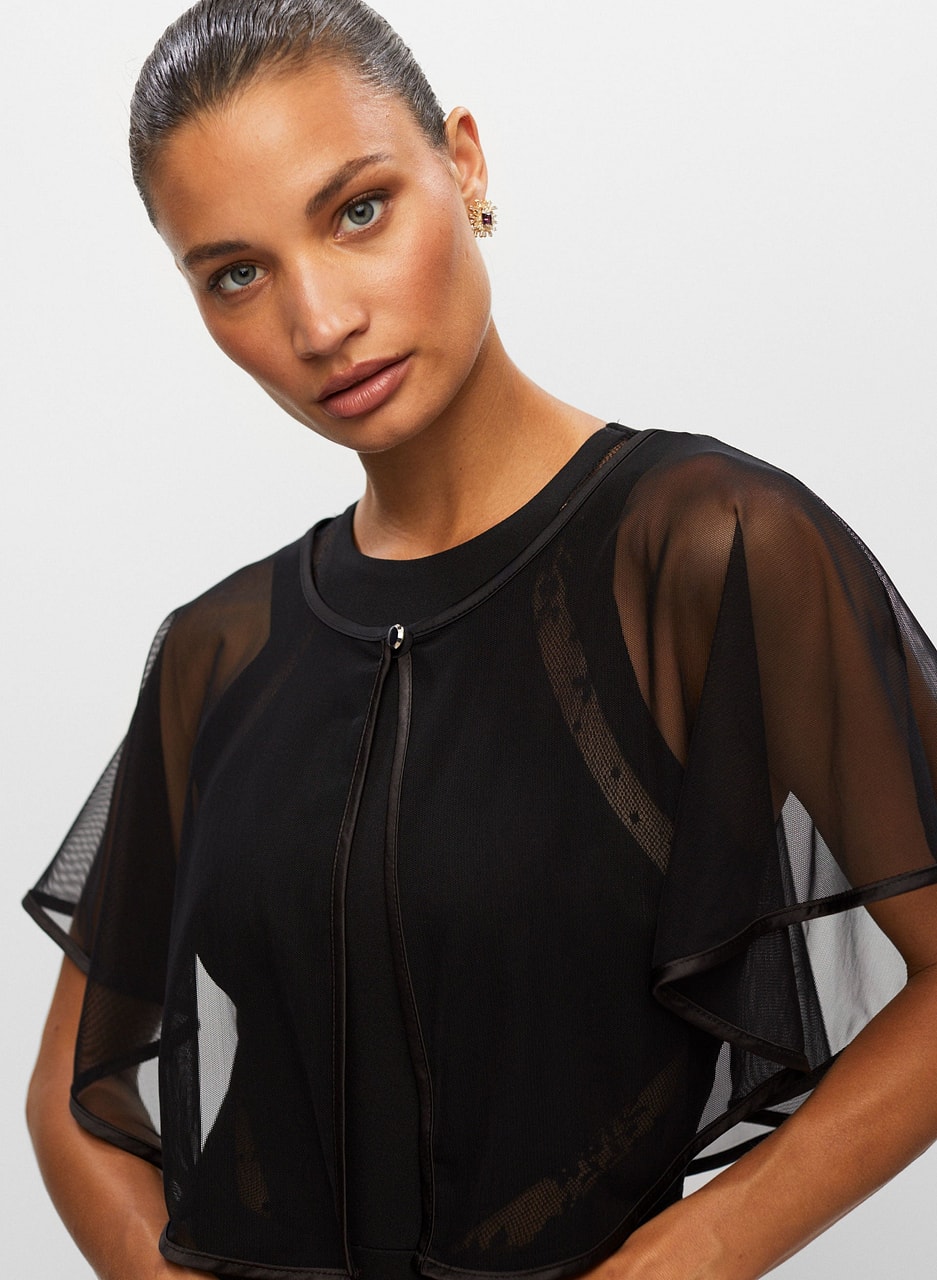 Short Mesh Cape