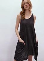 Lace Back Sleepshirt With Pockets