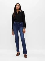 Stud Detail Straight Leg Jeans