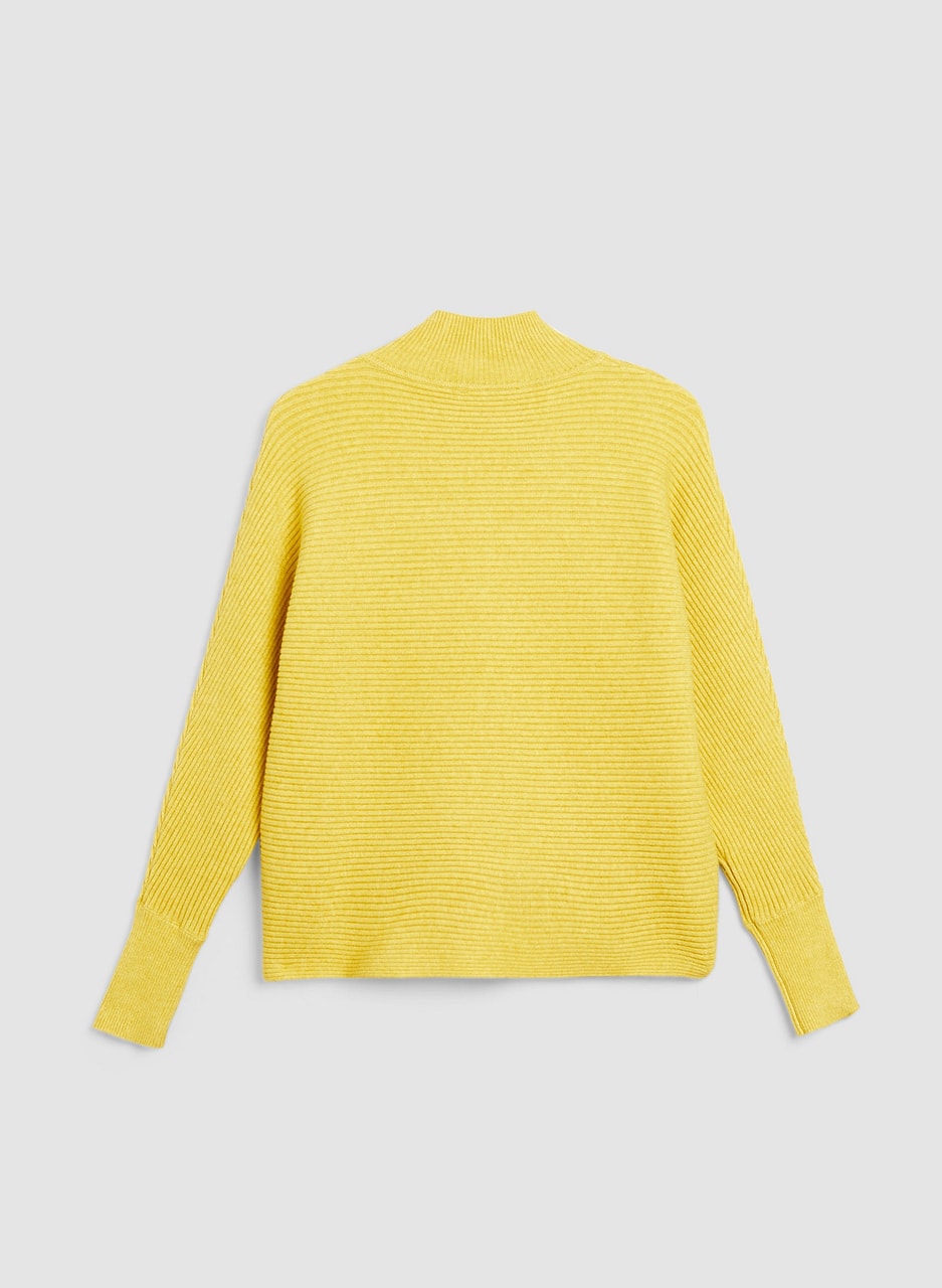 Ribbed Mock Neck Sweater