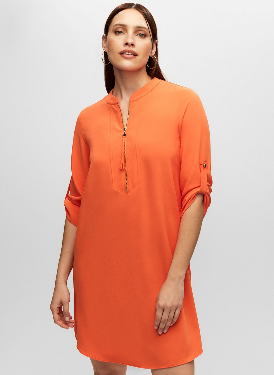 Joseph Ribkoff - Zip Front Shirt Dress