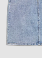 Straight Denim Skirt