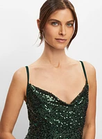 Sleeveless Sequin Dress