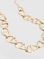 Chain Link Cutout Detail Necklace