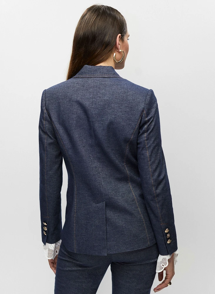 Chambray Denim Blazer