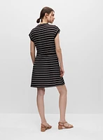 Stripe Print T-Shirt Dress